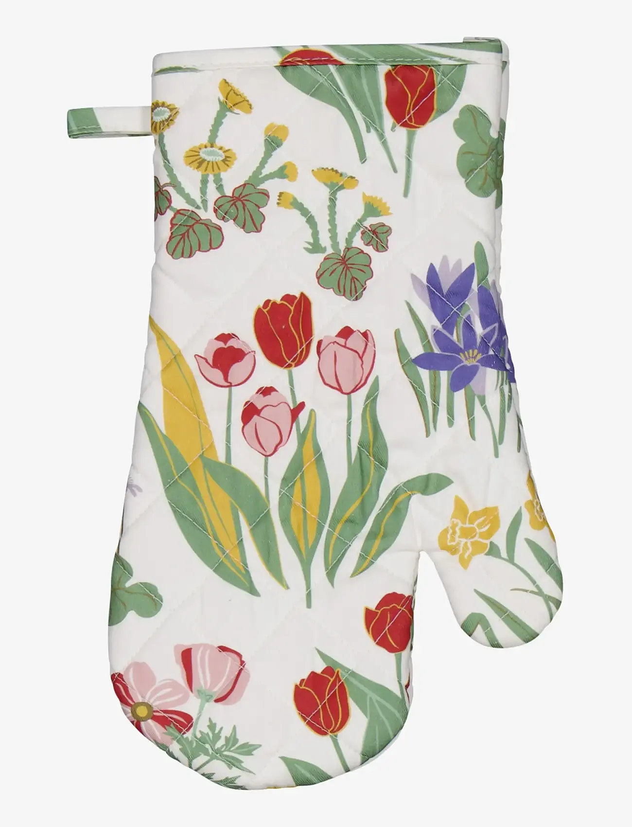 Noble House - OVEN GLOVE SPRING FLOWER - oven gloves & mitts - white - 1