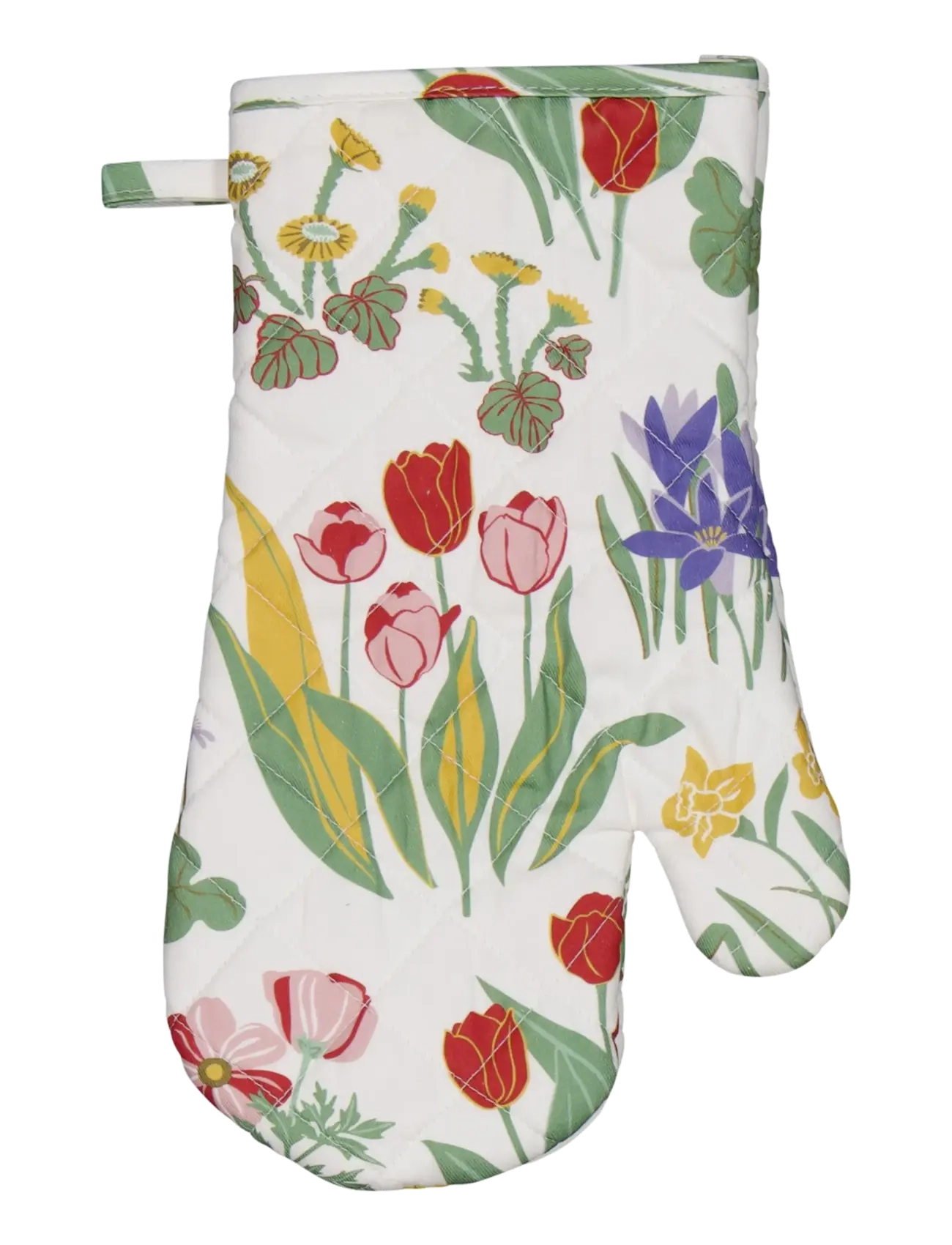 Noble House OVEN GLOVE SPRING FLOWER - Køkkentekstiler - WHITE / multi
