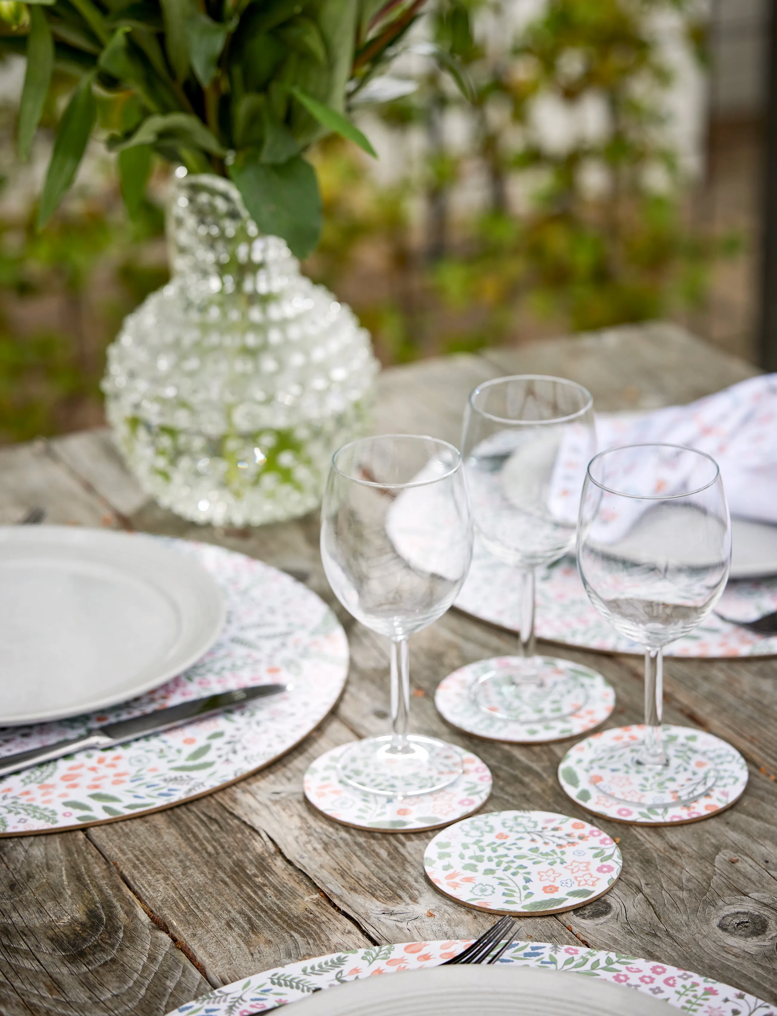 Noble House - COASTER CORC KARIN ROUND 4-P - pure white - 2