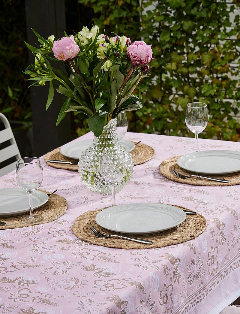 Noble House - CLOTH EMMA 140 X 240CM GRS - pöytäliinat - pink - 0