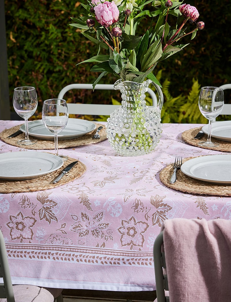 Noble House - CLOTH EMMA 140 X 240CM GRS - pöytäliinat - pink - 2