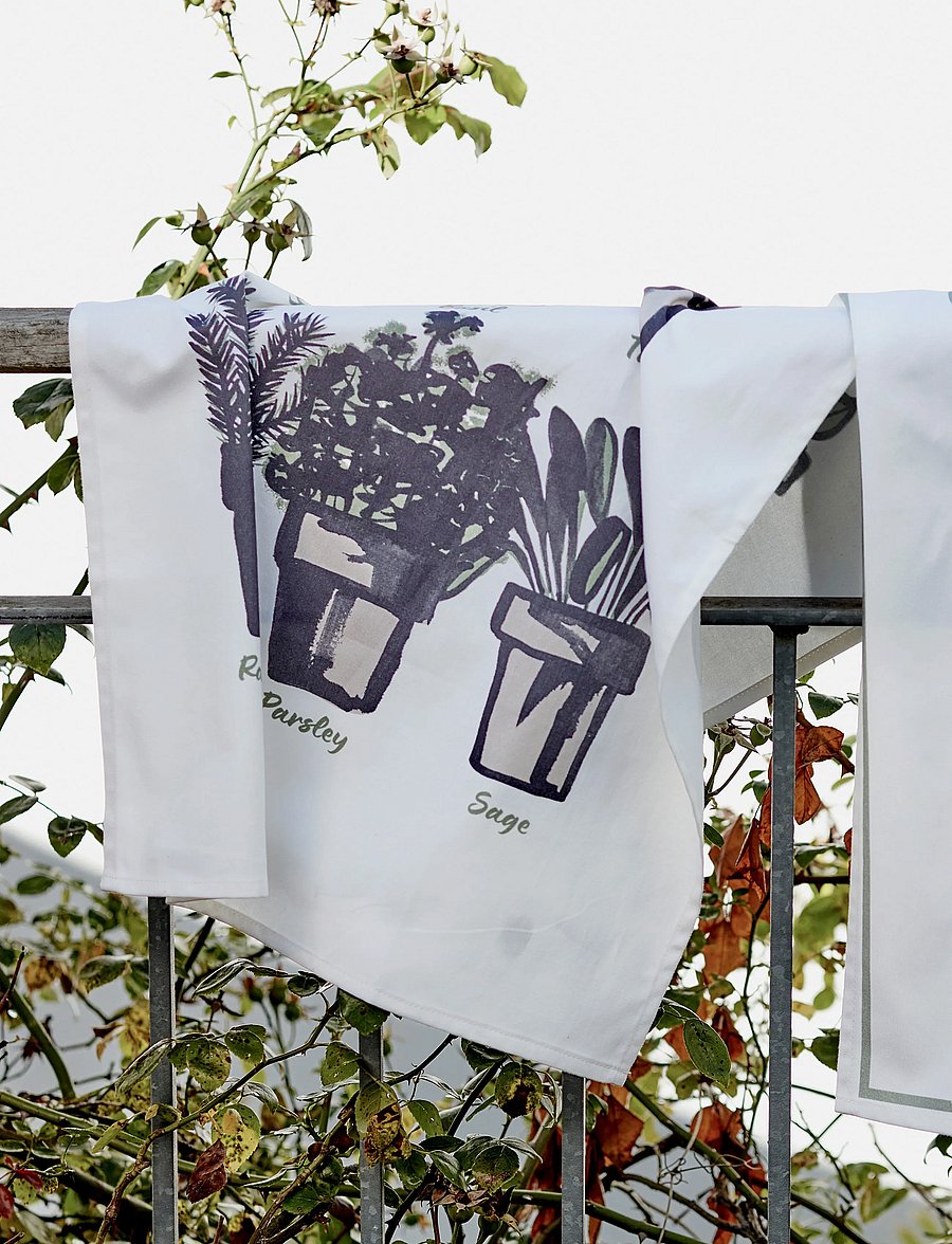 Noble House - KITCHEN TOWEL STELLA 50x70 - köögirätikud - herb - 0