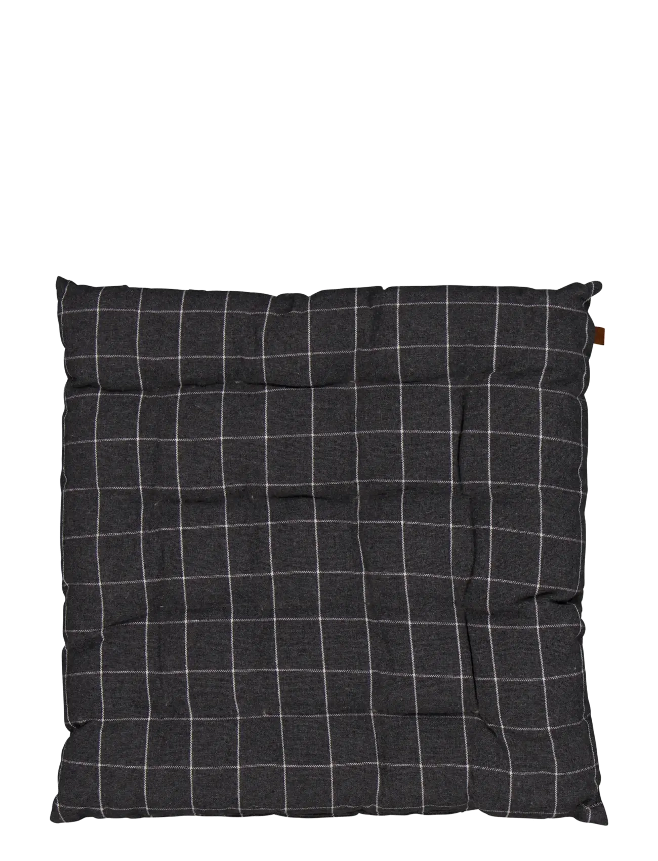 Noble House CHARI PAD GRS KHAKI GREEN 38x38 - Textiles - SMALL CHECK / grey