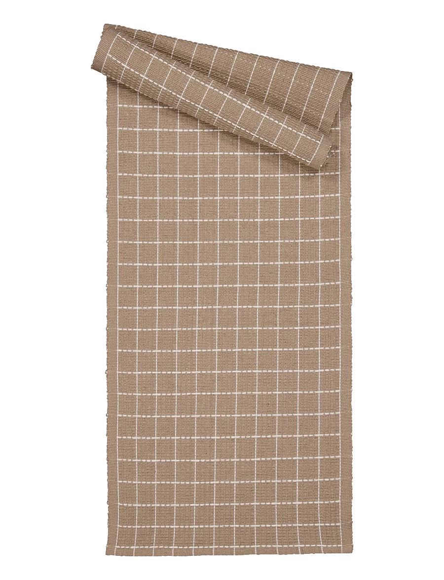 Noble House - RUNNER CHECK KHAKI GREEN 35x110 - laudlinad - cobblestone - 1
