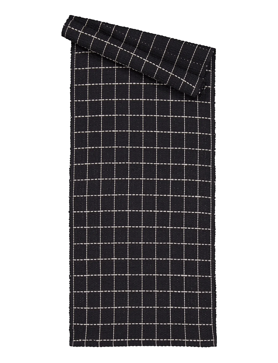 Noble House - RUNNER CHECK KHAKI GREEN 35x110 - tischdecken & tischläufer - dark grey - 1