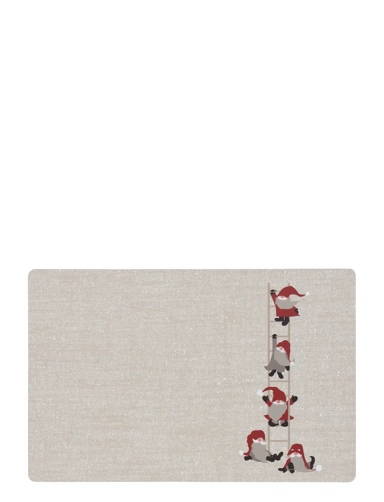 Noble House PLACE MAT X-MAS 30 X40 CM, BEIGE 30X40 CM - Deckchen - TOMTE BEIGE / grey