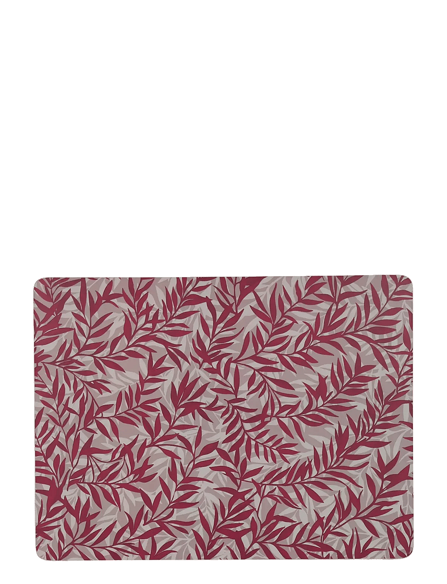 Noble House - PLACE MAT LEAF CORC, RED 30X40 CM - jõululaud - red - 1