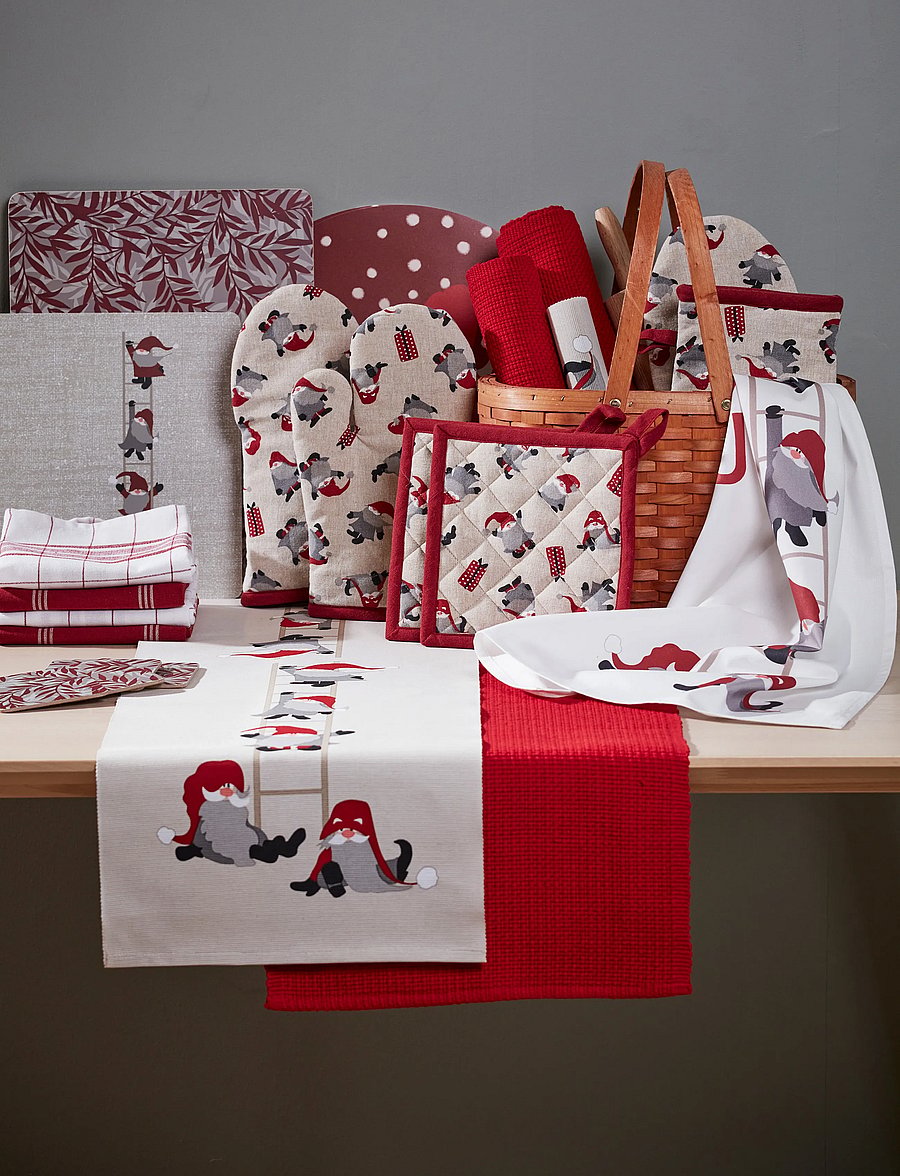 Noble House - RUNNER NOEL 30 X110 CM, RED 30X110 CM - weihnachtstextilien - red - 2