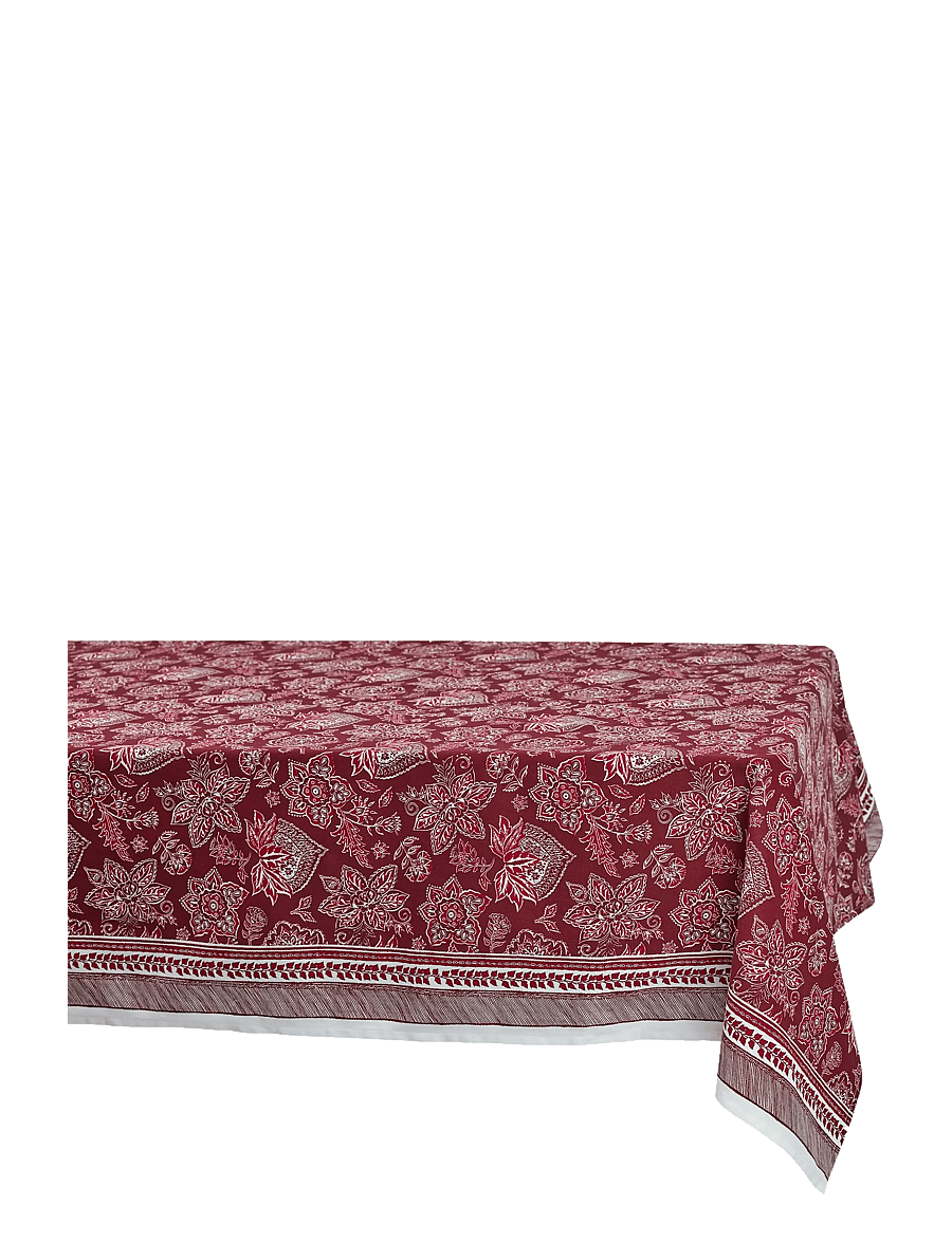 Noble House - CLOTH EMMA XMAS 140 X 240CM GRS, RED 140X240 CM - weihnachtstextilien - red - 1