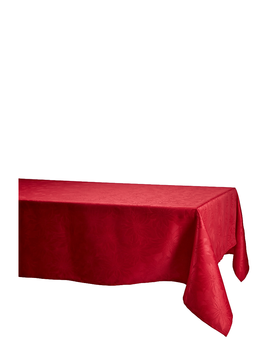 Noble House - CLOTH JAQUARD X-MAS 140X240CM, WHITE 140X240 CM - weihnachtstextilien - red - 1