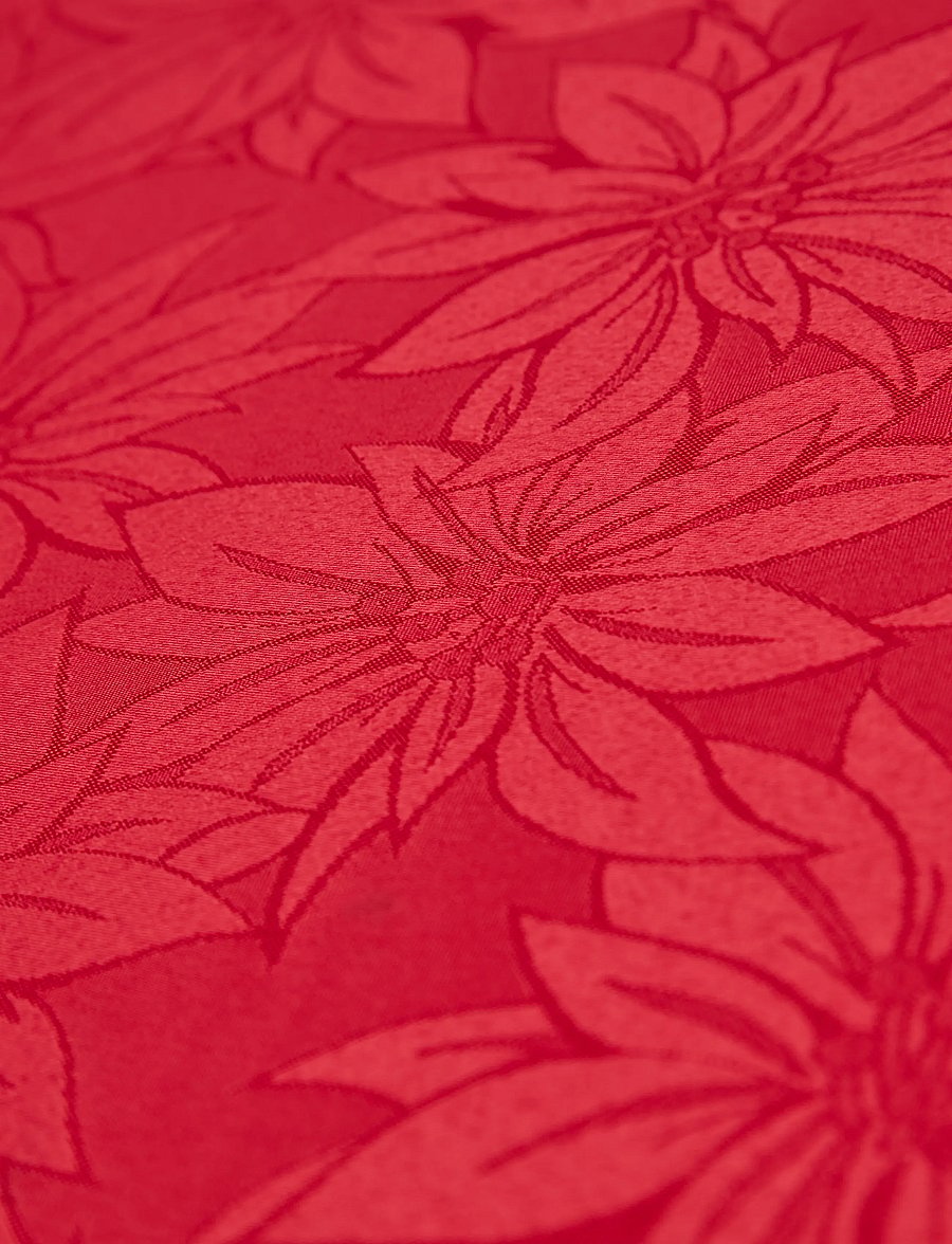 Noble House - CLOTH JAQUARD X-MAS 140X240CM, WHITE 140X240 CM - weihnachtstextilien - red - 3
