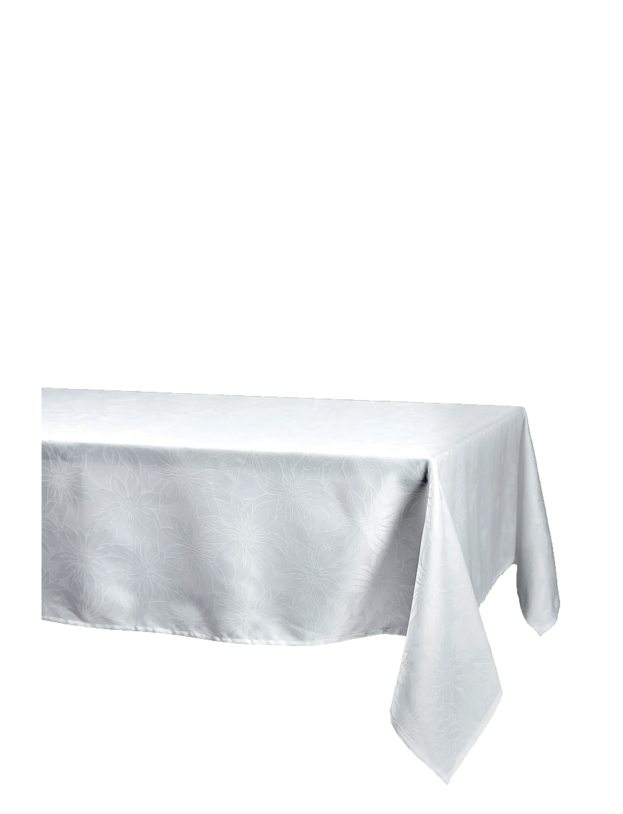 Noble House - CLOTH JAQUARD X-MAS 140X240CM, WHITE 140X240 CM - weihnachtstextilien - white - 1