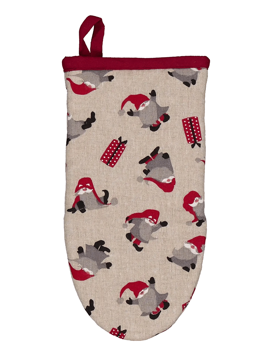 Noble House - OVEN GLOVE FROG NOEL GRS - jõulutekstiilid - savvy red - 1