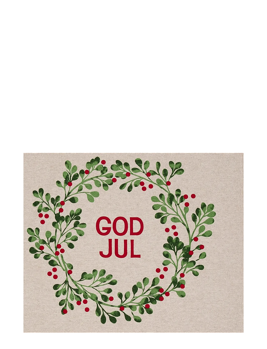 Noble House - KITCHEN TOWEL GARLAND GRS, SWE 50X70 CM - weihnachtstextilien - garland swe - 1