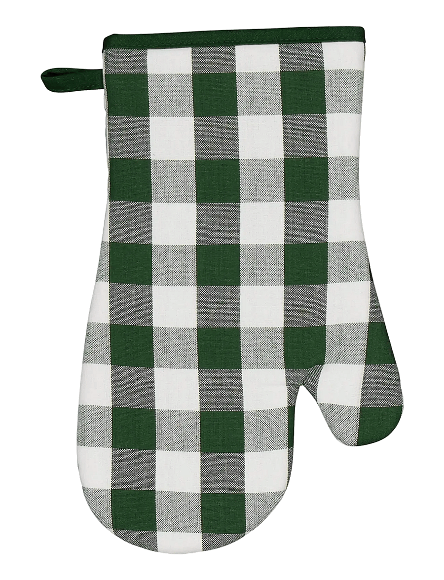 Noble House - OVEN GLOVE RUT, GREEN 15X30 CM - weihnachtstextilien - green - 1