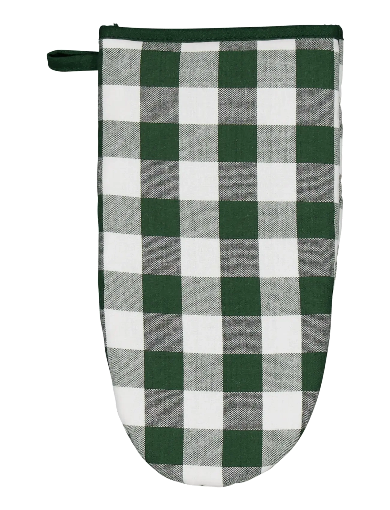 Noble House OVNHANDSKER G RUT F GRØN 15x30 - Tekstiler - GREEN / green