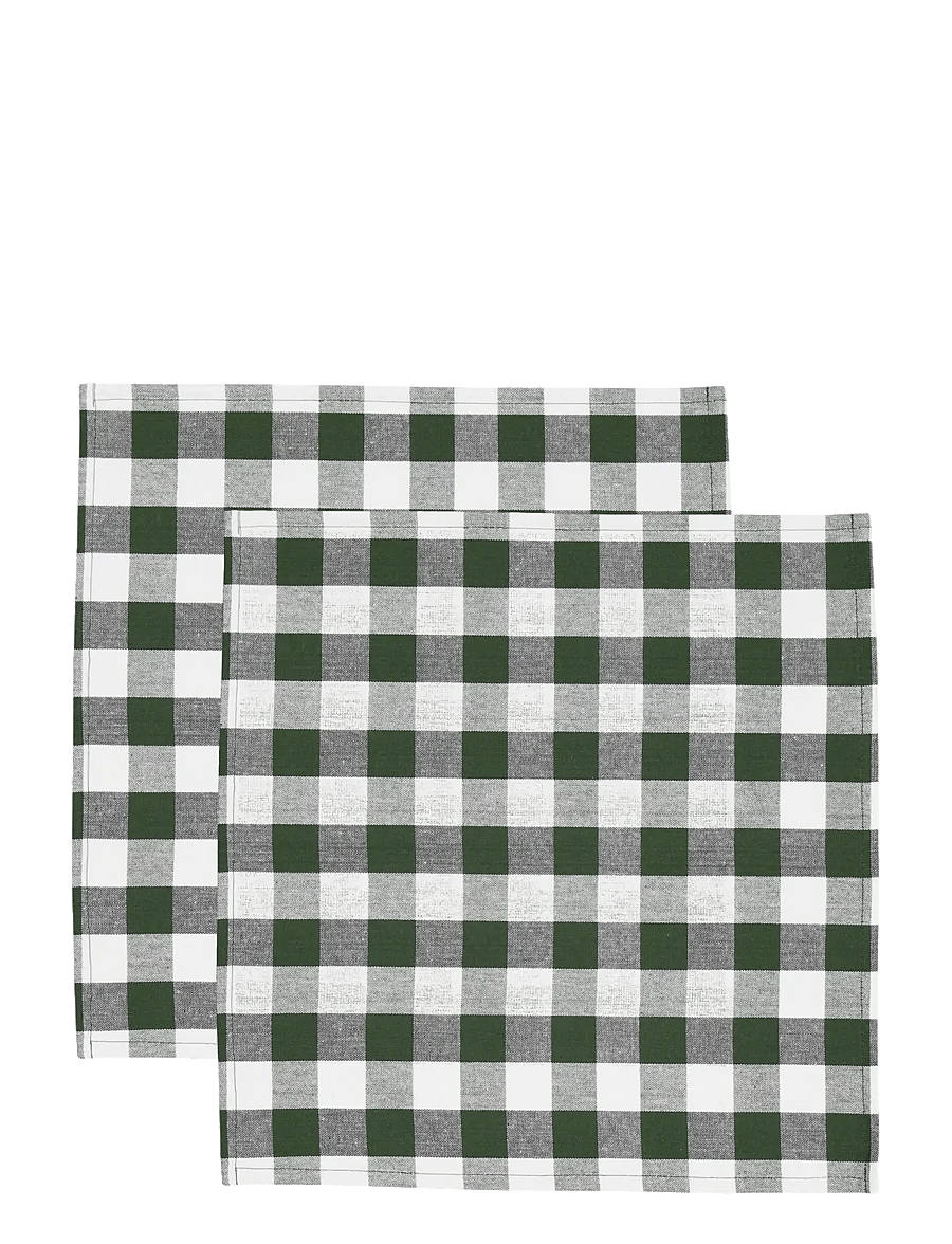 Noble House - NAPKIN RUT 2-PACK, GREEN 35 X 35CM 2 PC/PACK - stoffservietten - green - 1