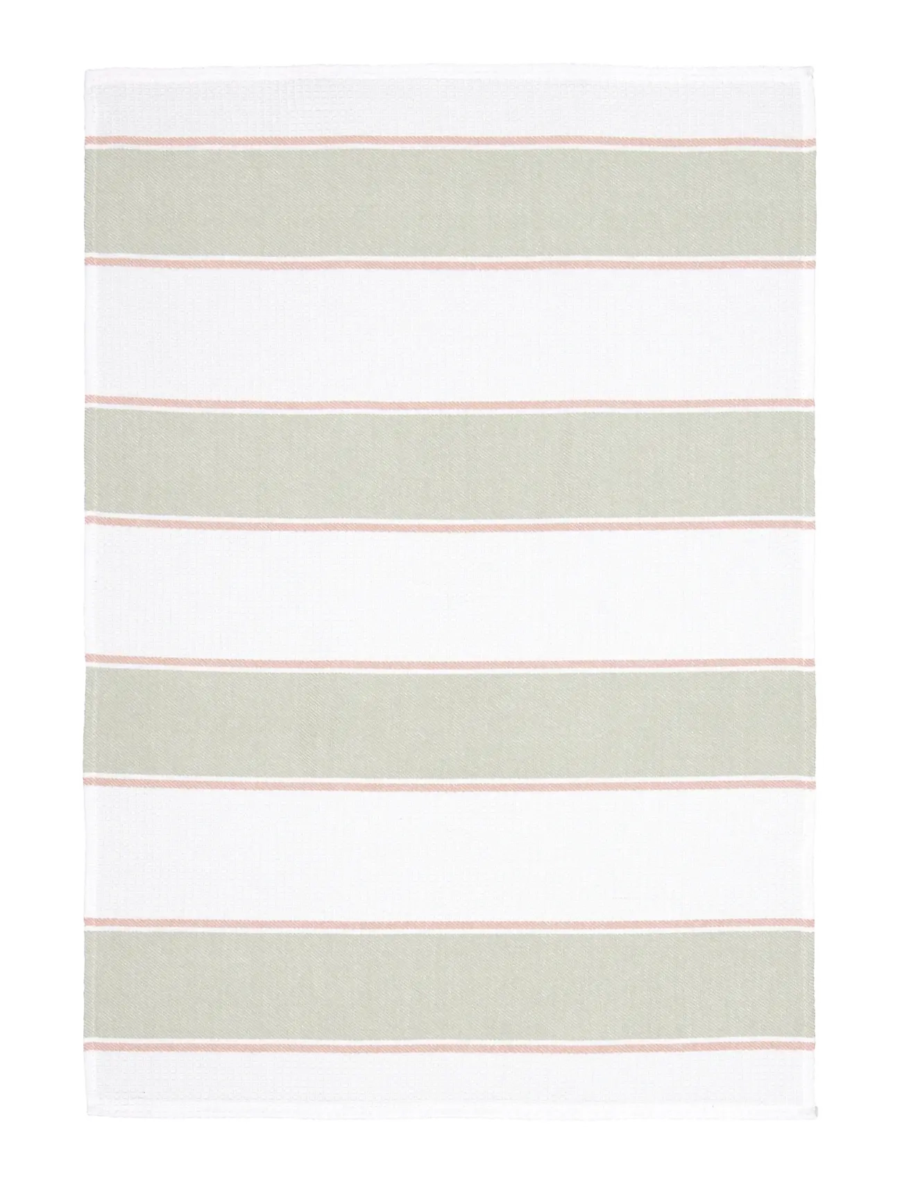 NOBLE HOUSE Køkkenhåndklæde Med Striper Og Vaffelmønster 50X70 2-Pak Khaki - 50X70CM - Unisex