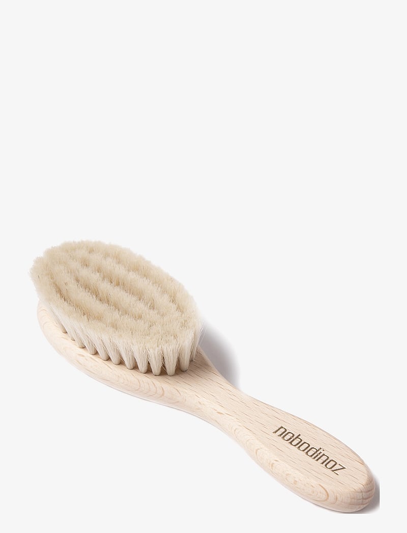 NOBODINOZ - EXTRA SOFT BABY BRUSH 15X3.9 - beebihooldus - natural - 0