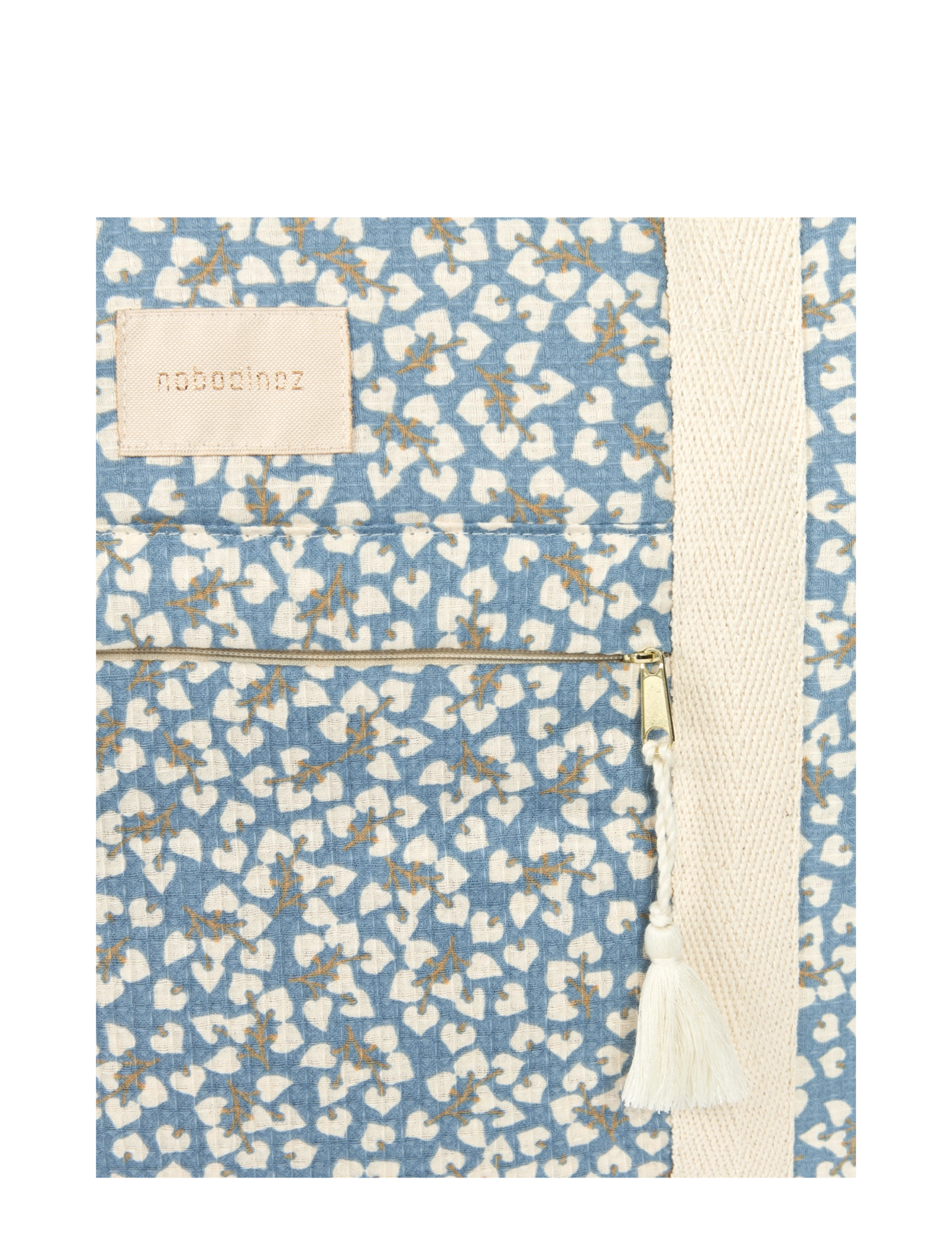 NOBODINOZ - OPERA WATERPROOF MATERNITY BAG 46X29X20 - blue yumiko - 4