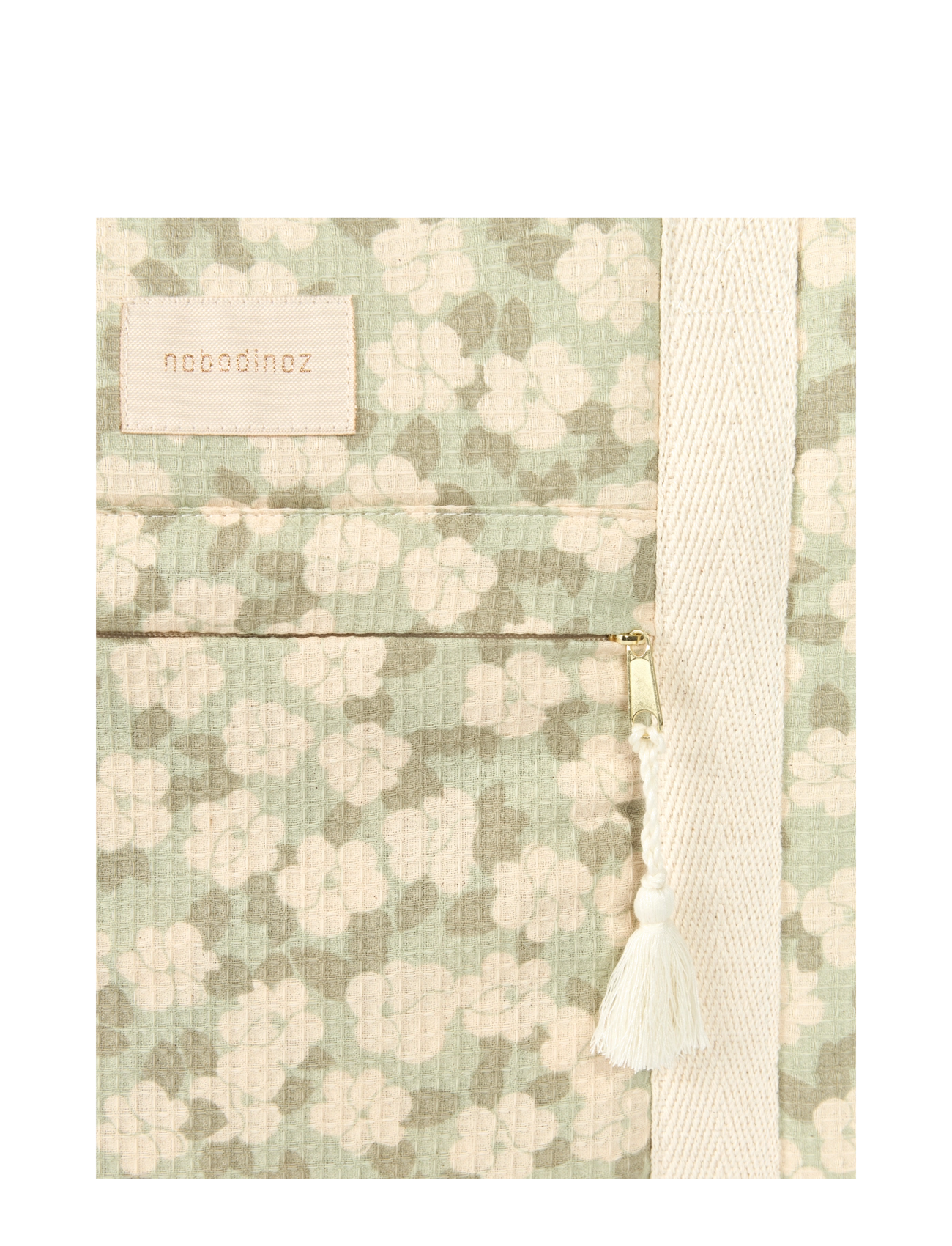 NOBODINOZ - OPERA WATERPROOF MATERNITY BAG 46X29X20 - pusletasker - green sakura - 4