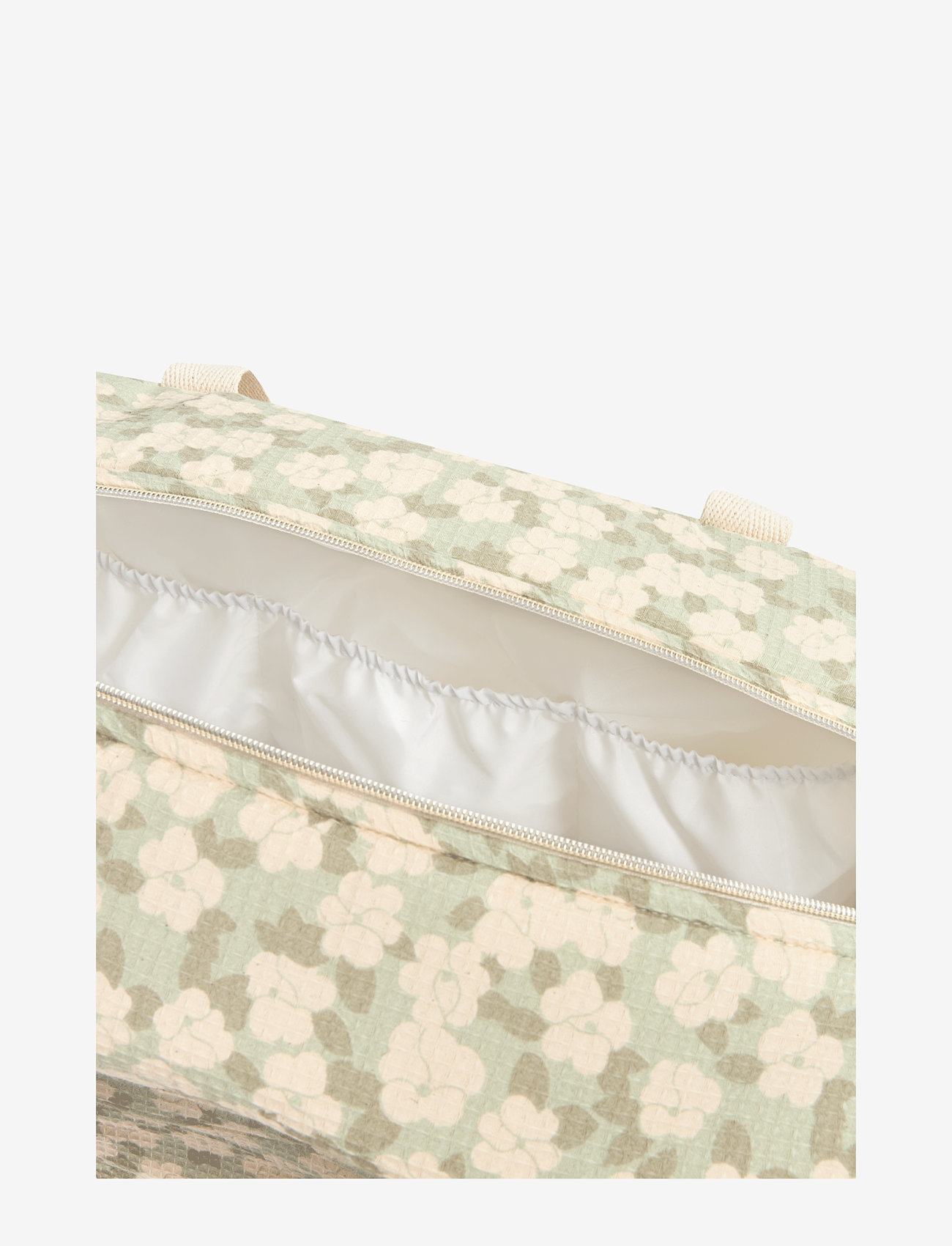 NOBODINOZ - OPERA WATERPROOF MATERNITY BAG 46X29X20 - skötväskor - green sakura - 5