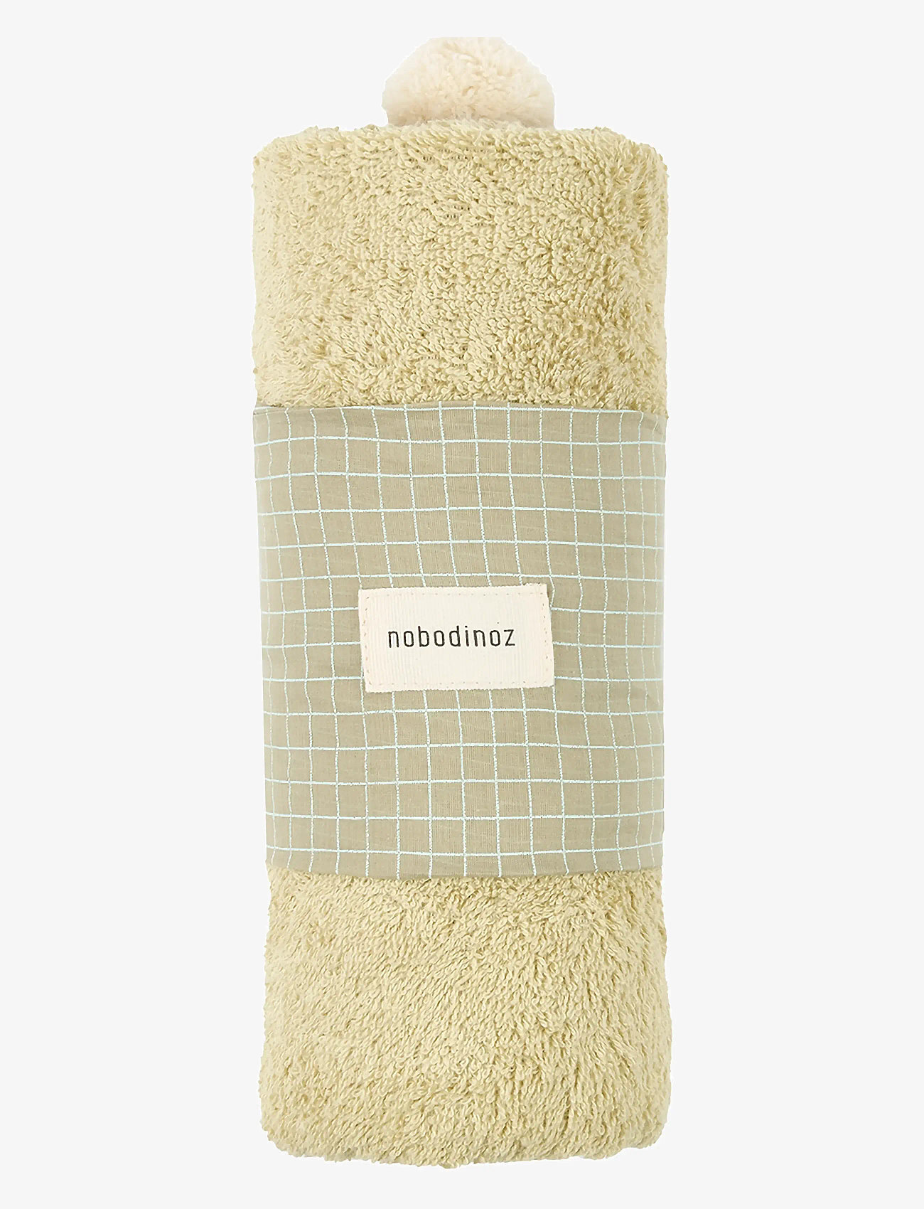 NOBODINOZ - SO CUTE BABY BATH CAPE73X73 - handtücher - green tea - 2