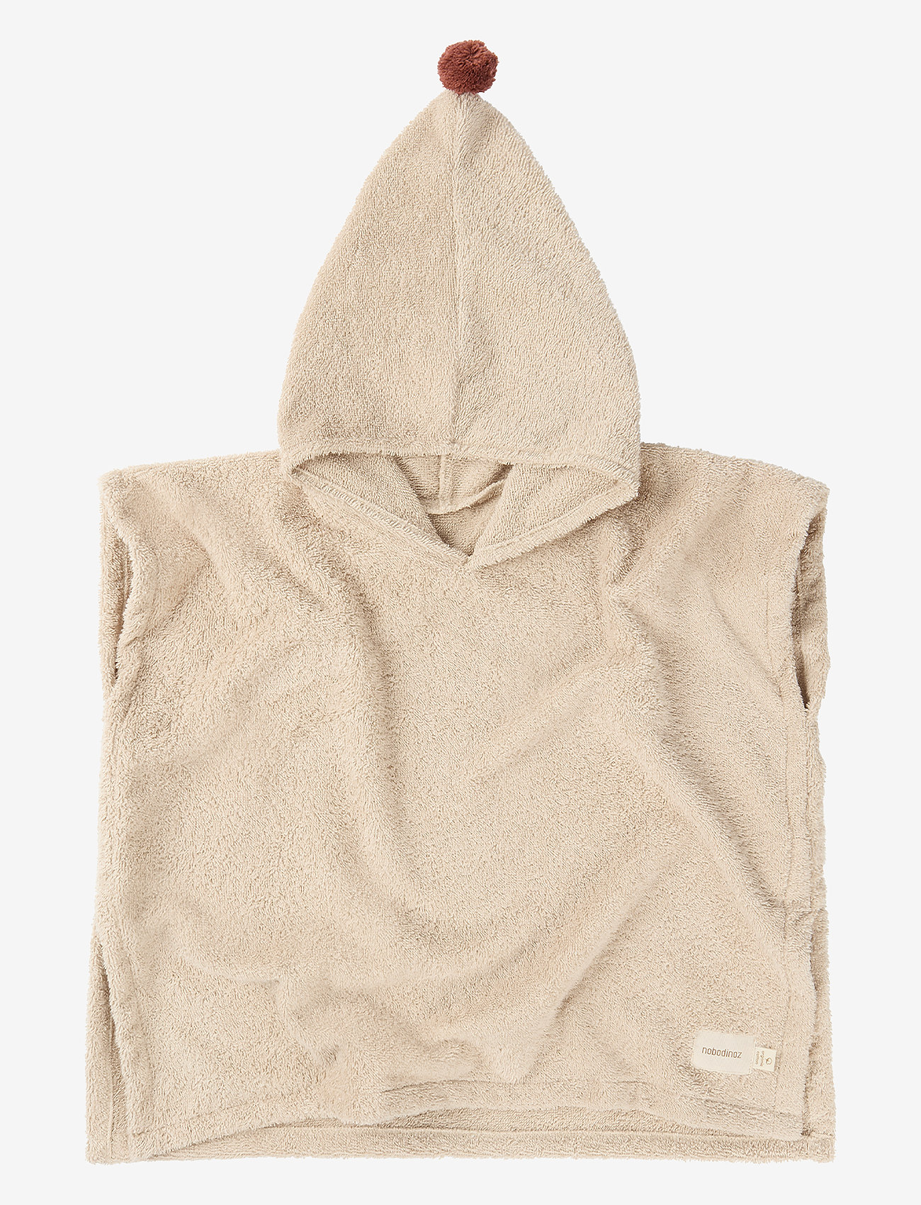 NOBODINOZ - SO CUTE PONCHO 55X58 3-5 Y - bathrobes - almond - 0