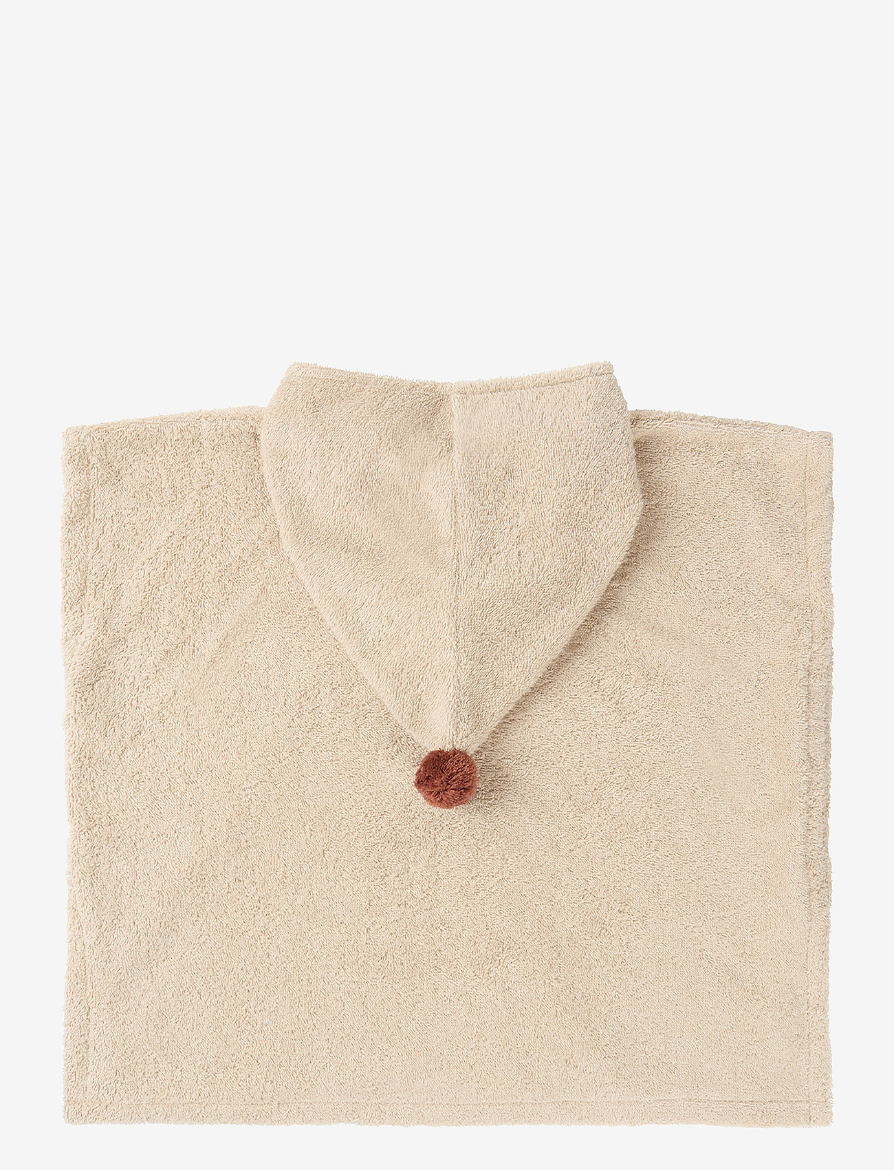 NOBODINOZ - SO CUTE PONCHO 55X58 3-5 Y - bathrobes - almond - 2