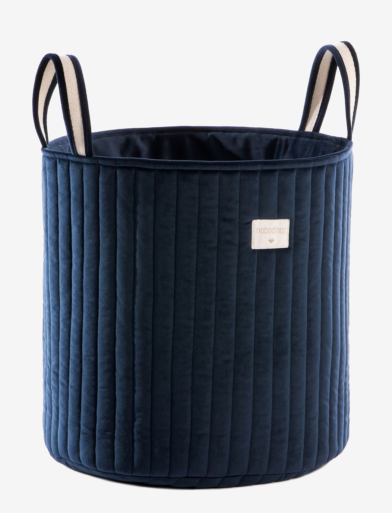 NOBODINOZ - SAVANNA VELVET TOY BAG 40X35X35 - opbevaringskurve - night blue - 0