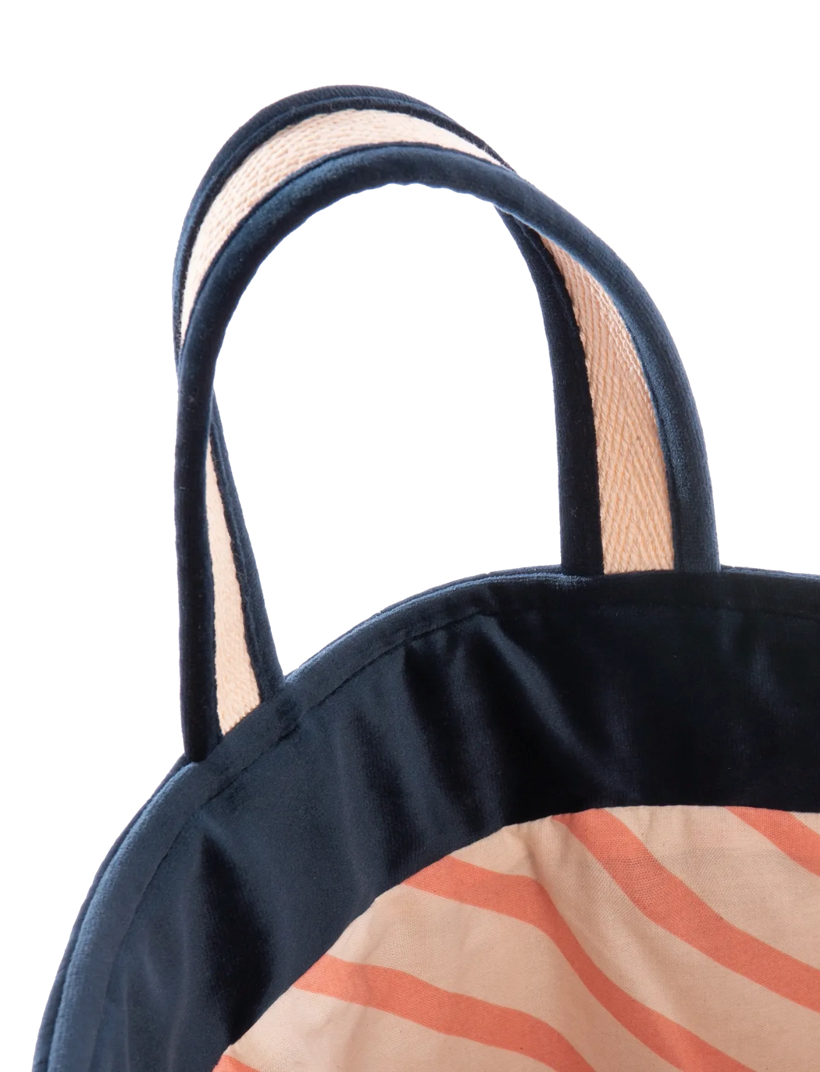 NOBODINOZ - SAVANNA VELVET TOY BAG 40X35X35 - paniers de rangement - night blue - 1