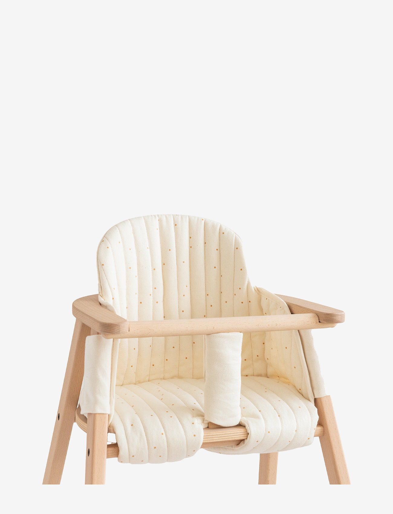 NOBODINOZ - GROWING GREEN HIGH CHAIR CUSHION - chaises et accessoires pour bébés - natural honey sweet dots - 0