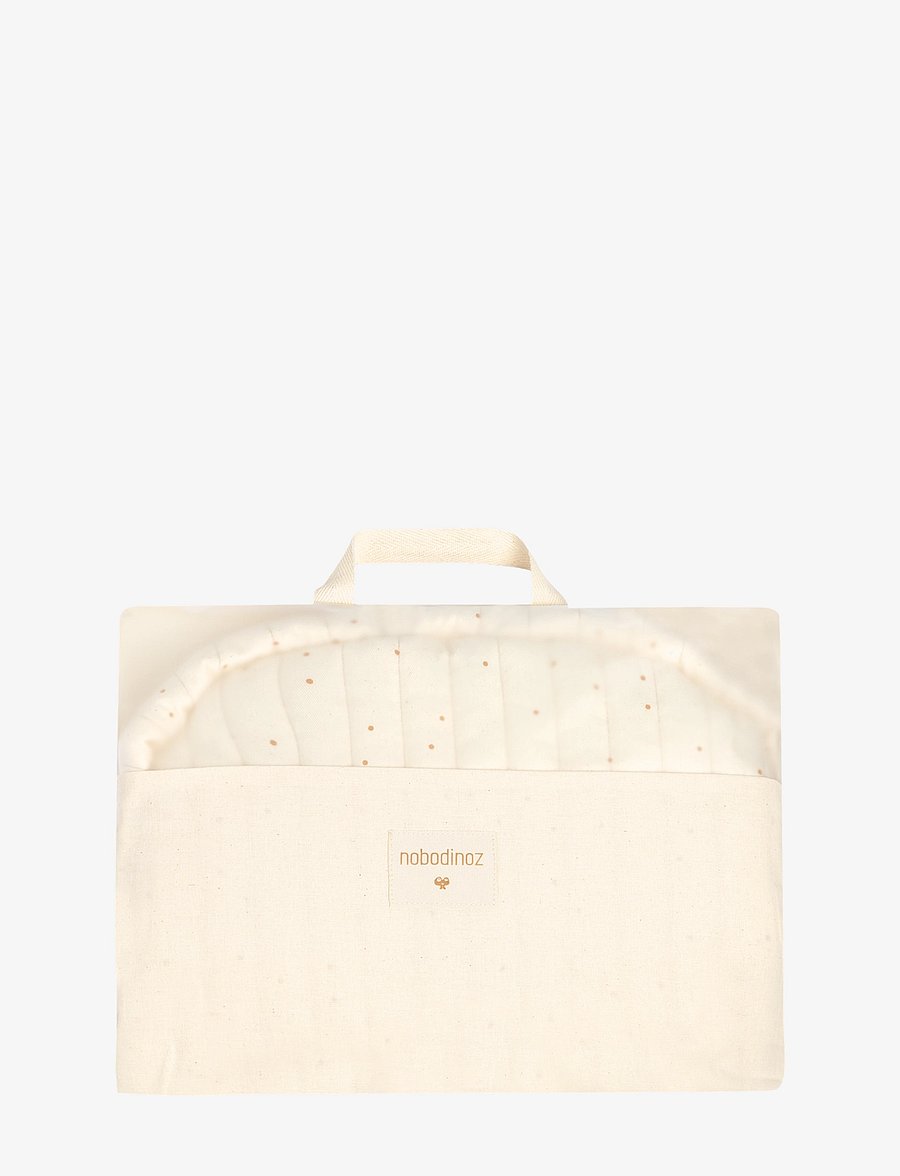 NOBODINOZ - GROWING GREEN HIGH CHAIR CUSHION - barnstolar & tillbehör - natural honey sweet dots - 2