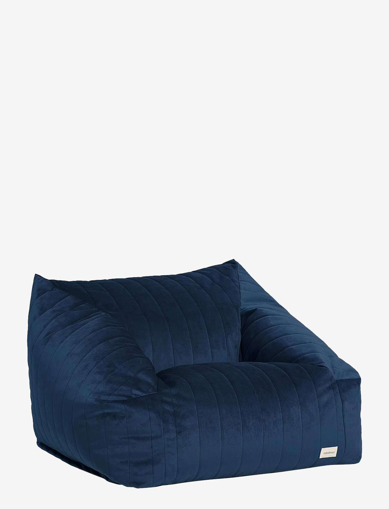NOBODINOZ - CHELSEA VELVET BEANBAG 72X75X42 - poufs - night blue - 0