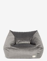 NOBODINOZ - CHELSEA VELVET BEANBAG 72X75X42 - furniture - slate grey - 0