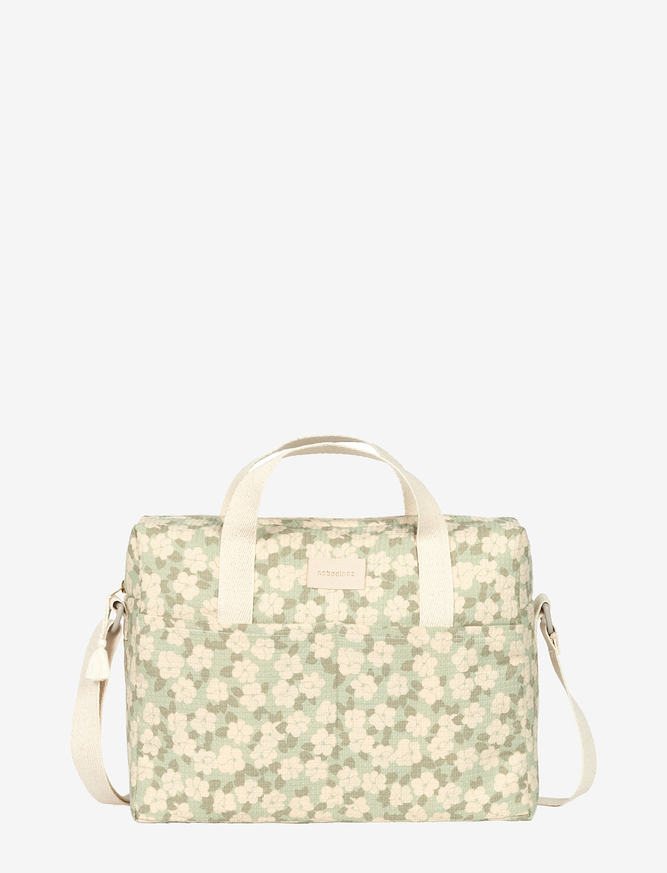 NOBODINOZ - Waterproof changing bag Gala Opera - skötväskor - green sakura - 1