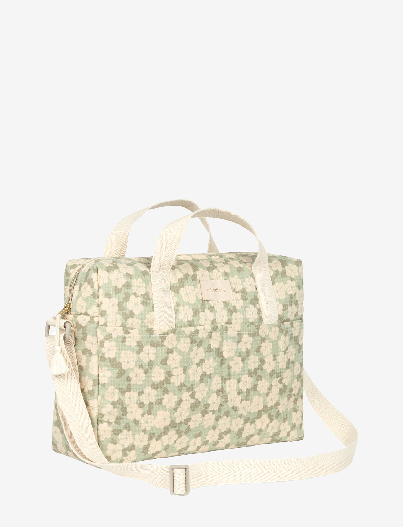 NOBODINOZ - Waterproof changing bag Gala Opera - skötväskor - green sakura - 2