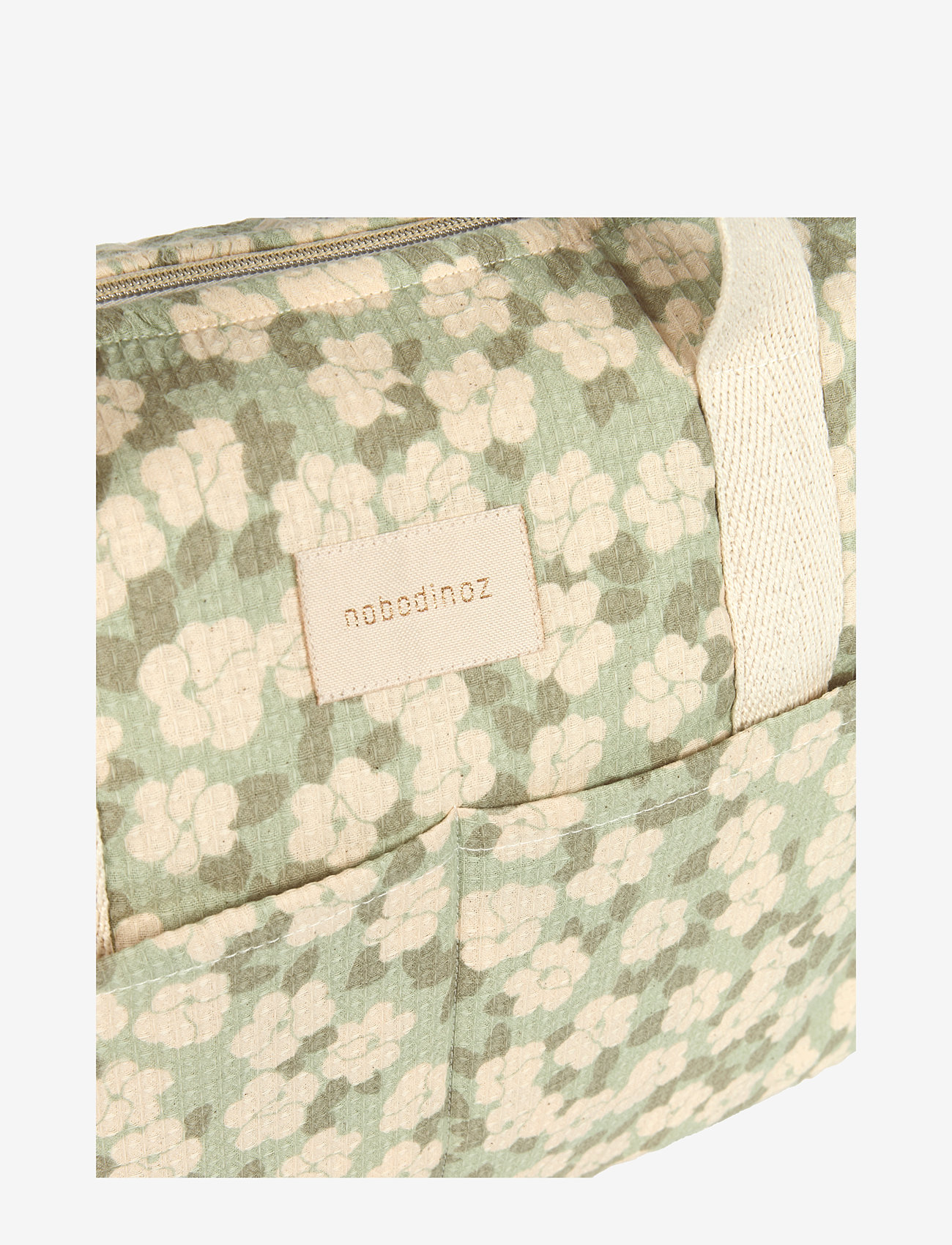NOBODINOZ - Waterproof changing bag Gala Opera - skötväskor - green sakura - 3