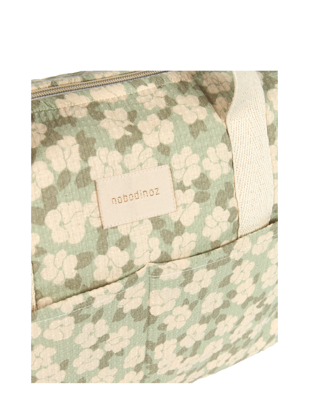 NOBODINOZ - Waterproof changing bag Gala Opera - mähkmekotid - green sakura - 3