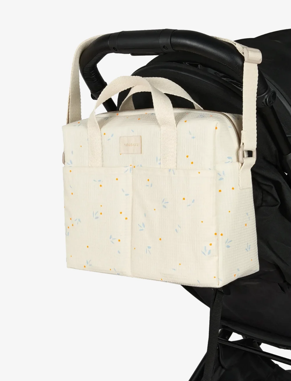 NOBODINOZ - GALA WATERPROOF CHANGING BAG 35X27X14 - pusletasker - orange cherries - 0