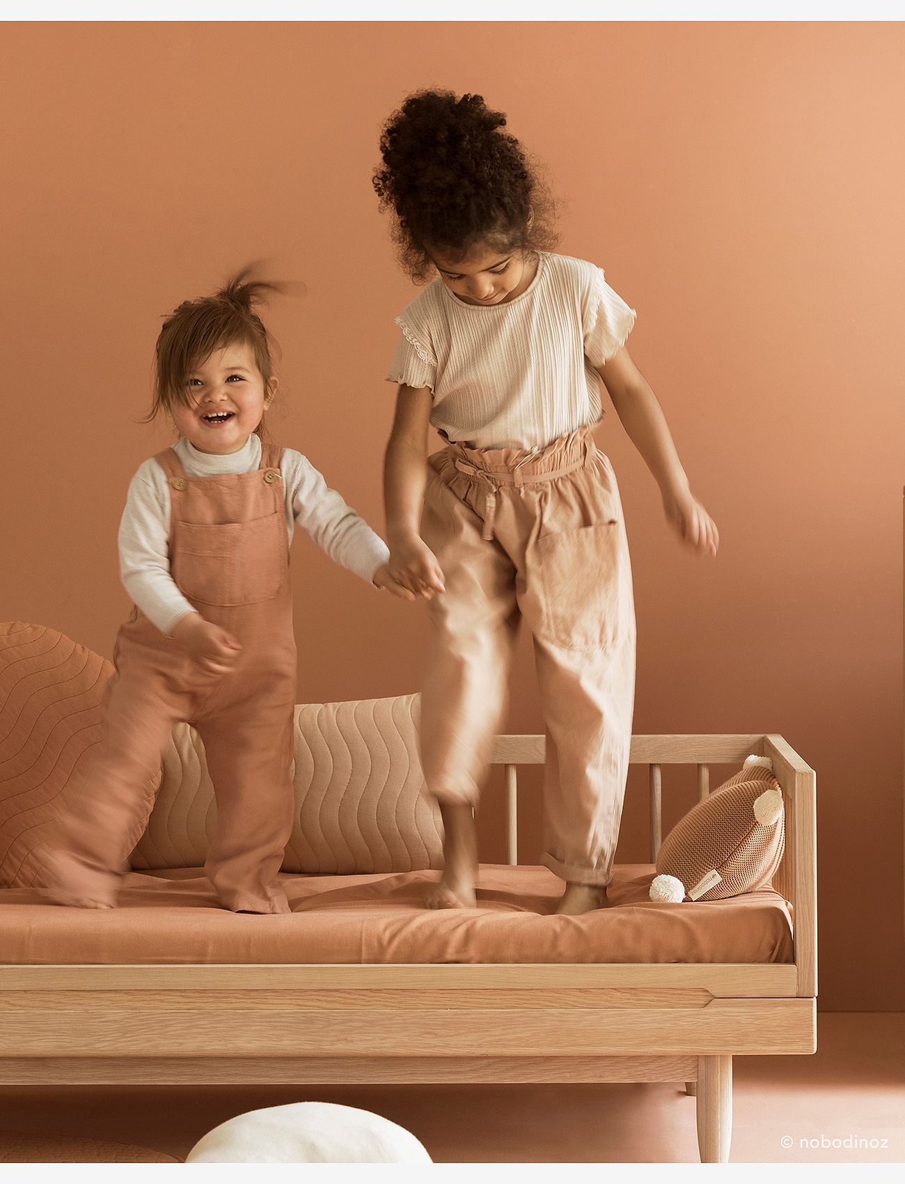 NOBODINOZ - KIT JUNIOR BED PURE (BASE AND EVOLUTIVE JUNIOR EXT) 70X140 - barnarúm & fylgihlutir - oak wood - 2