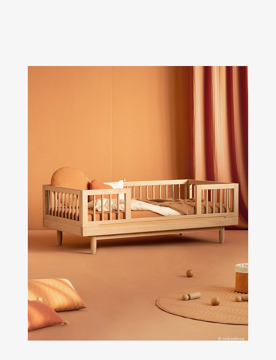 NOBODINOZ - KIT JUNIOR BED PURE (BASE AND EVOLUTIVE JUNIOR EXT) 70X140 - barnsängar & tillbehör - oak wood - 3