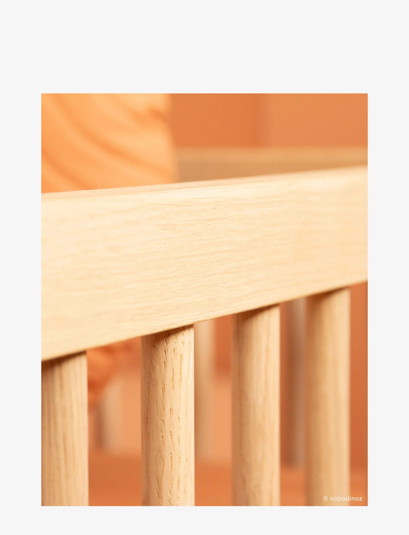NOBODINOZ - KIT JUNIOR BED PURE (BASE AND EVOLUTIVE JUNIOR EXT) 70X140 - barnsängar & tillbehör - oak wood - 4