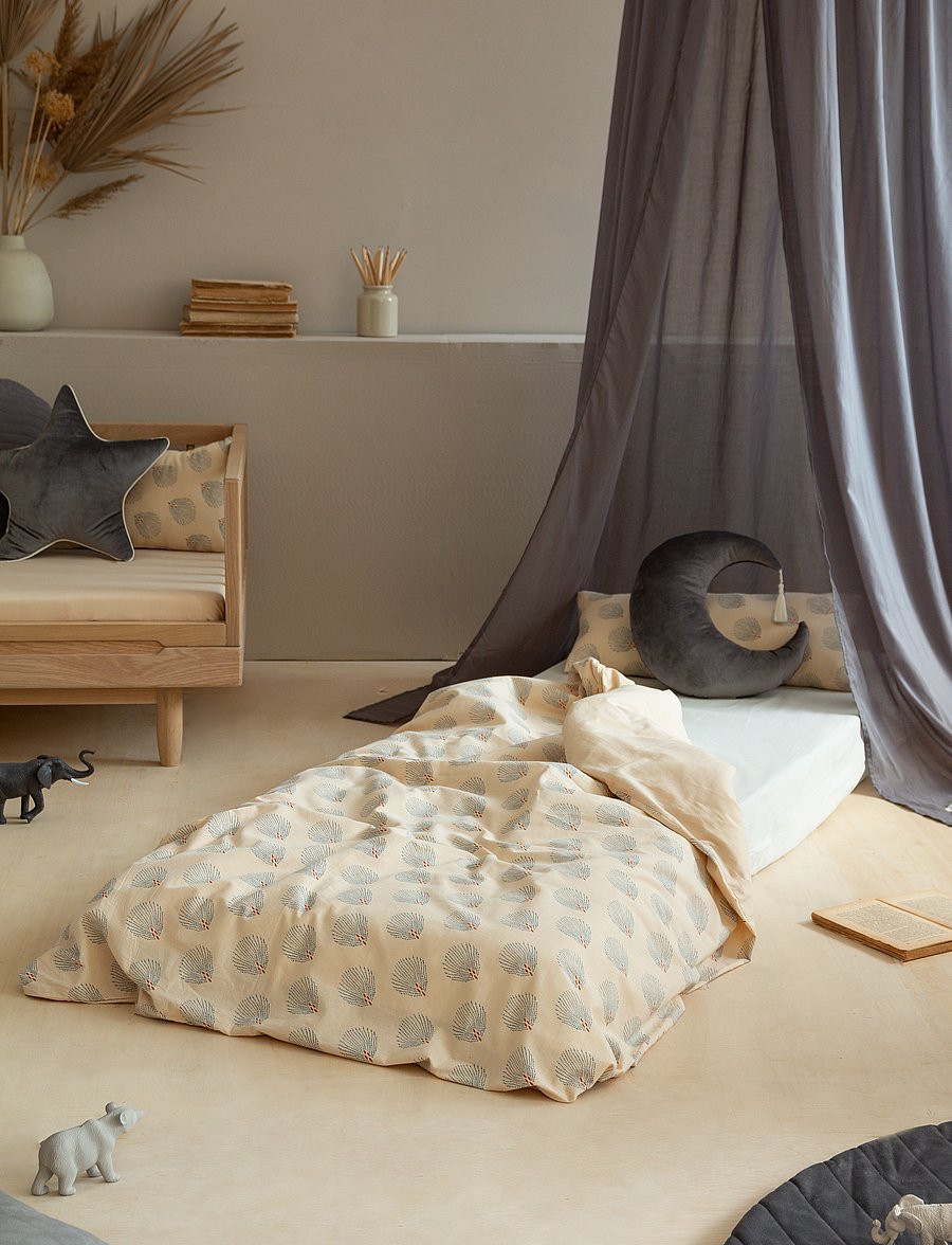 NOBODINOZ - SLEEPOVER VELVET MATTRESS 57x57x36 - puhvetid ja tugitoolid - slate grey - 0