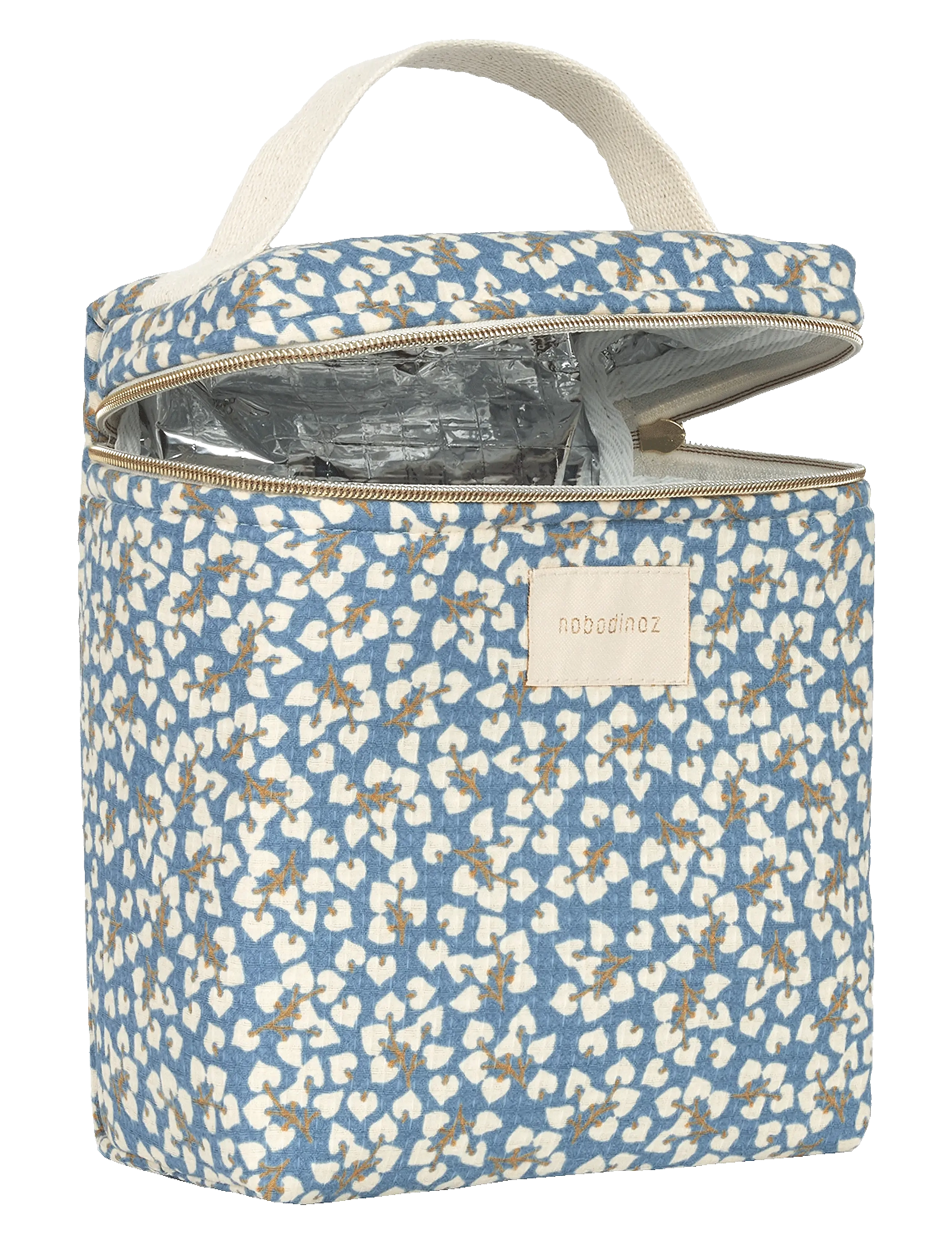 NOBODINOZ - CONCERTO INSULATED BABY BOTTLE&LUNCH BAG 18X23X10 - boîtes à lunch - blue yumiko - 3