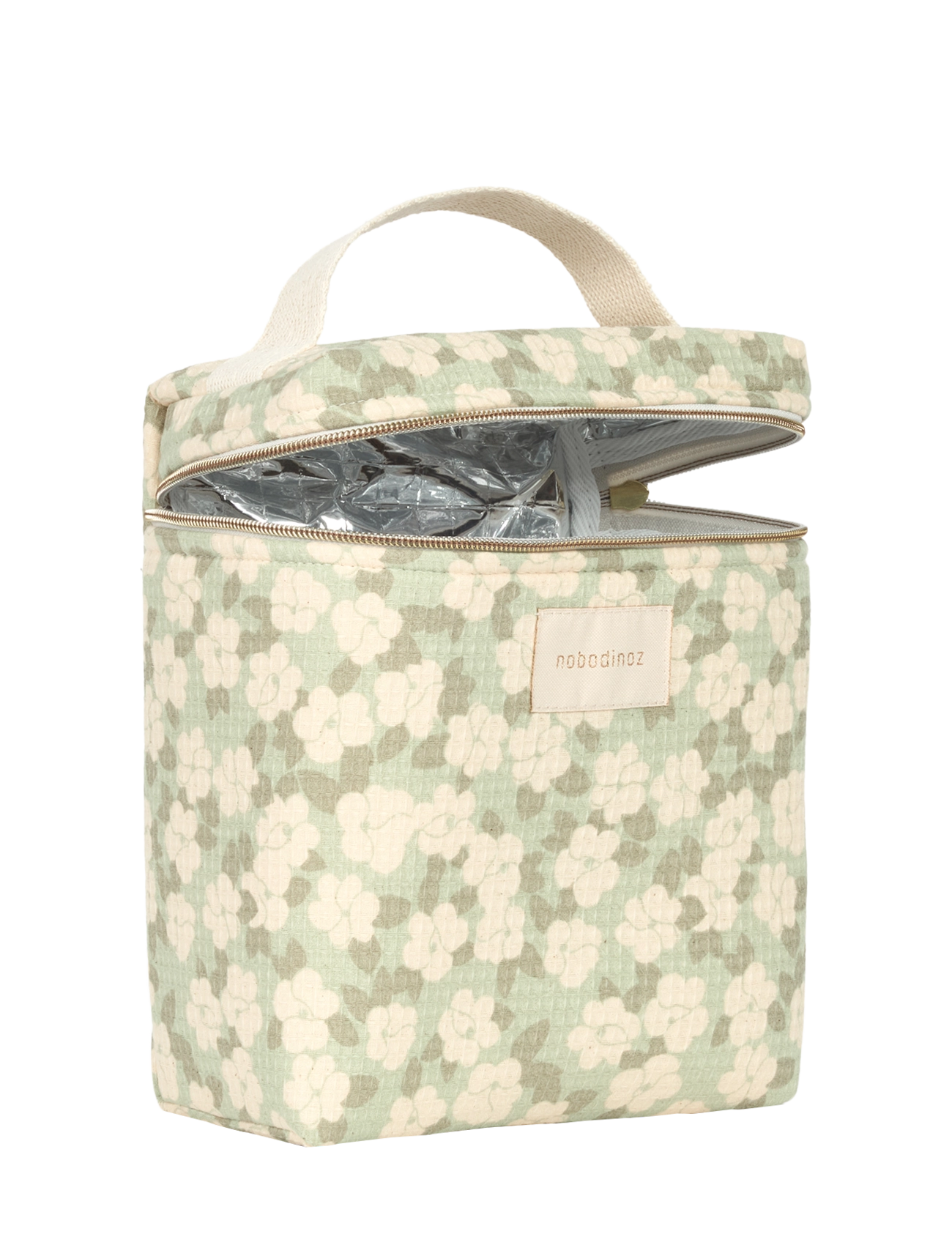 NOBODINOZ - CONCERTO INSULATED BABY BOTTLE&LUNCH BAG 18X23X10 - brotdosen - green sakura - 3