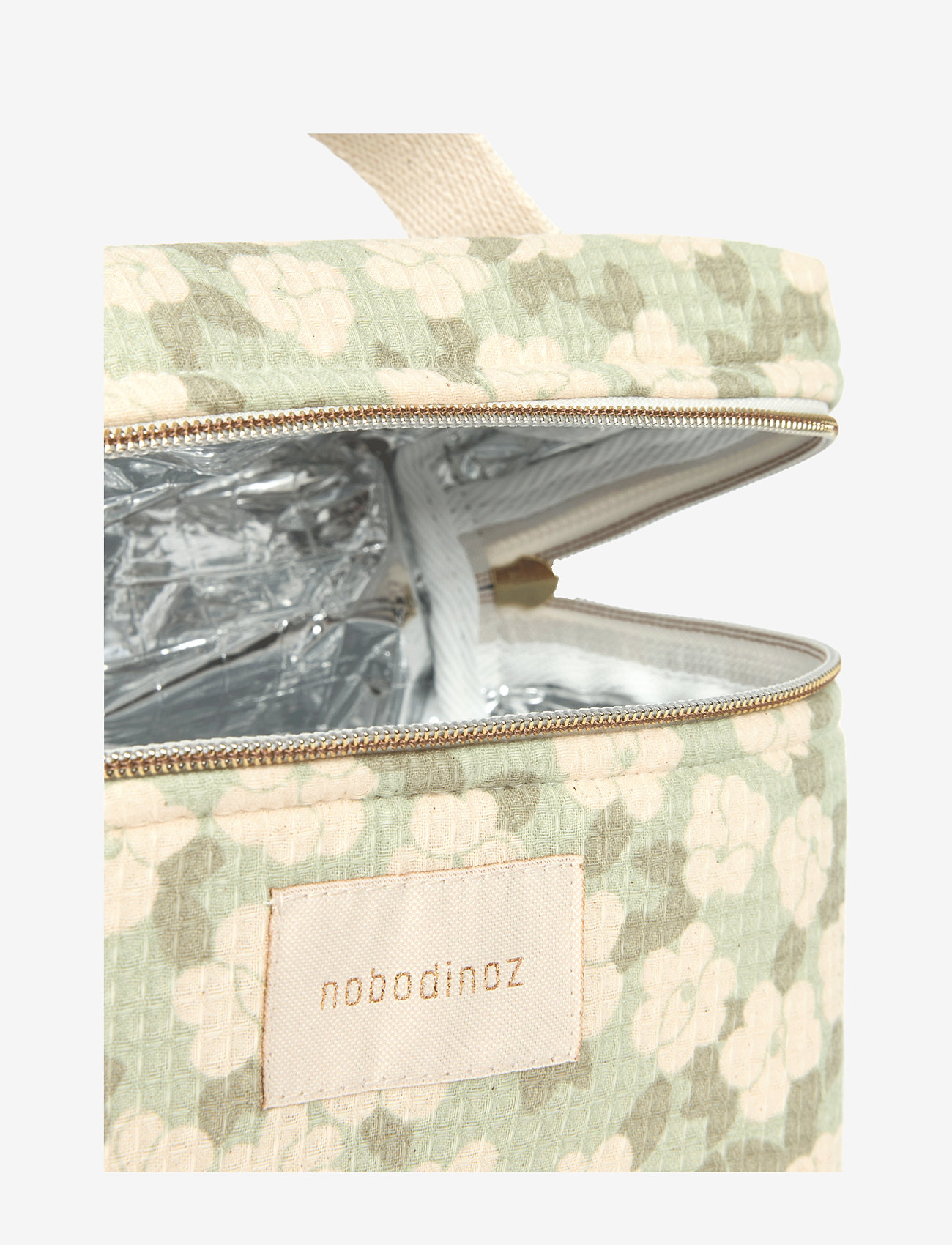 NOBODINOZ - CONCERTO INSULATED BABY BOTTLE&LUNCH BAG 18X23X10 - lunch boxes - green sakura - 4