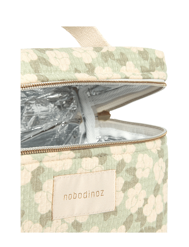 NOBODINOZ - CONCERTO INSULATED BABY BOTTLE&LUNCH BAG 18X23X10 - lunch boxes - green sakura - 4