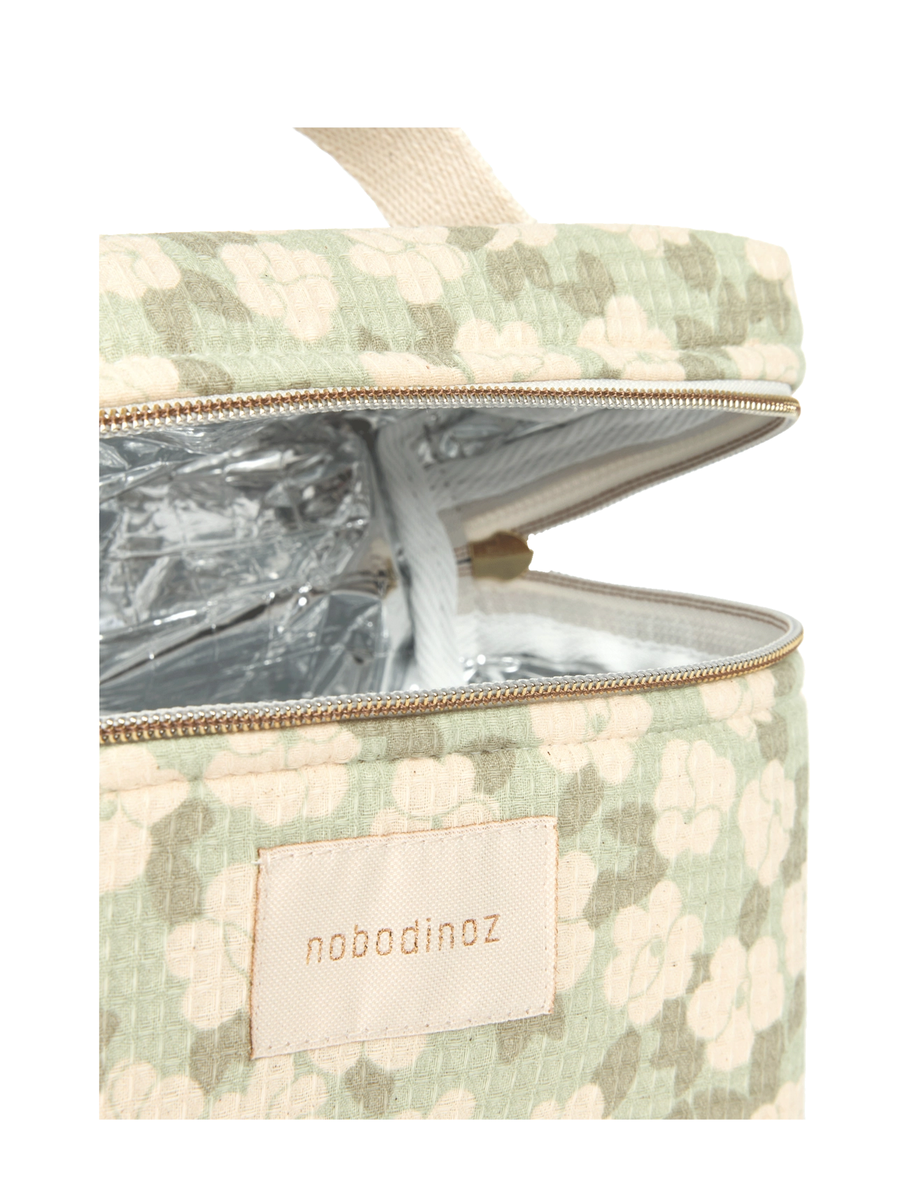 NOBODINOZ - CONCERTO INSULATED BABY BOTTLE&LUNCH BAG 18X23X10 - brotdosen - green sakura - 4