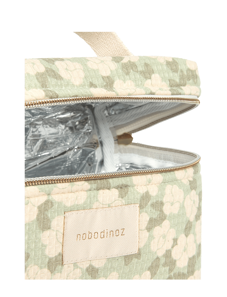 NOBODINOZ - CONCERTO INSULATED BABY BOTTLE&LUNCH BAG 18X23X10 - brotdosen - green sakura - 4